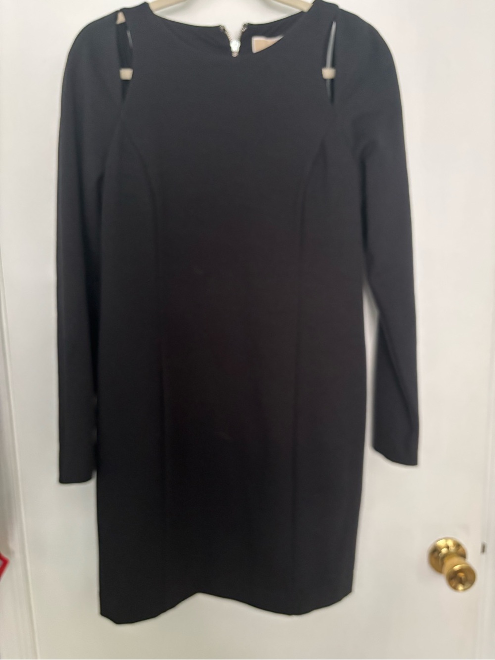 NWT Michael Kors Black Long-Sleeve Sheath Dress size 8